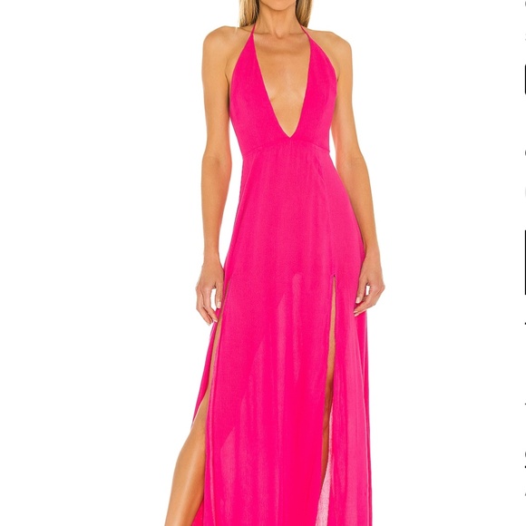 NWT Pink Maxi Dress Superdown - Picture 4 of 4